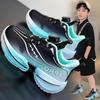 Youth Style Shoes Kids Running Shoes Boys Lightweight Breathable Mesh With Rotating Buckle Cushioning Support Anti-Slip Outdoor Indoor
