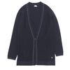 HERMES Beautiful wool stitch long cardigan for women, navy, size 36 tops 36 NavyUsed
