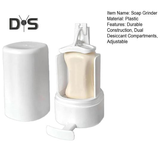 Nástěnný mlýnek na mýdlo se 3 nastavitelnými úrovněmi Duální vysoušecí přihrádky Snadná instalace Dávkovač mýdla