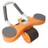 Ab Exercise Roller Automatic Springback Anti Slip Dual Wheel Detachable Abdominal Wheel with Knee Mat for Home Gym