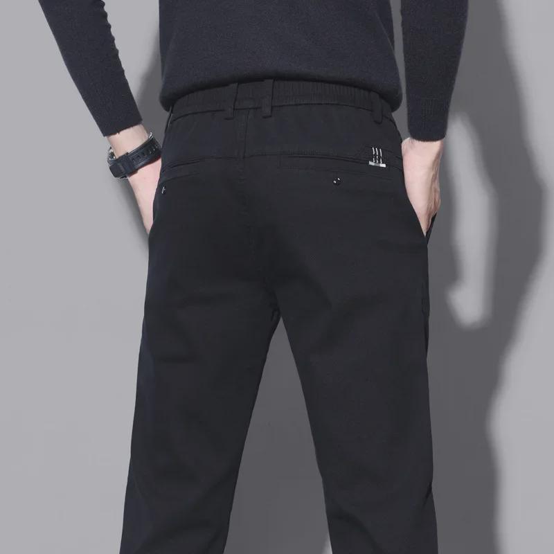 Men's Spring Korean Slim Straight Casual Elastic Pants