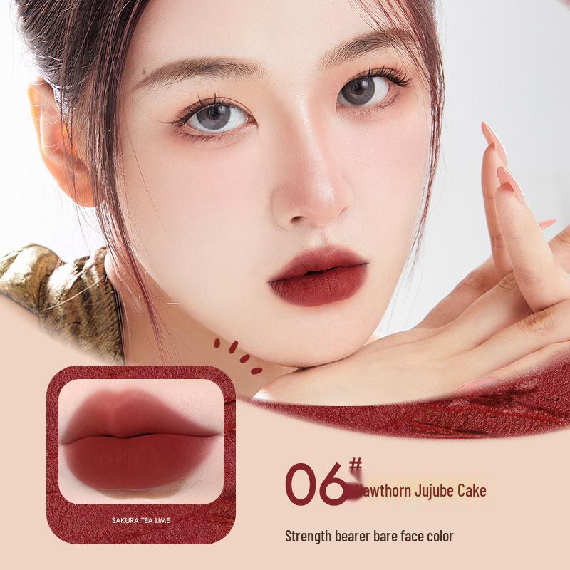 TWG Velvet Mousse Matter Lippenstift - Nicht-Klebender, Nicht-Verblassender Lipgloss für Studenten