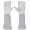 Long Leather Gardening Gloves Rose Pruning Cut Resistant Thorn Proof Work Outdoor Garden Tasks