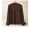 Unisex Autumn And Winter Warm Solid Color Long Sleeved Sweatshirt Base