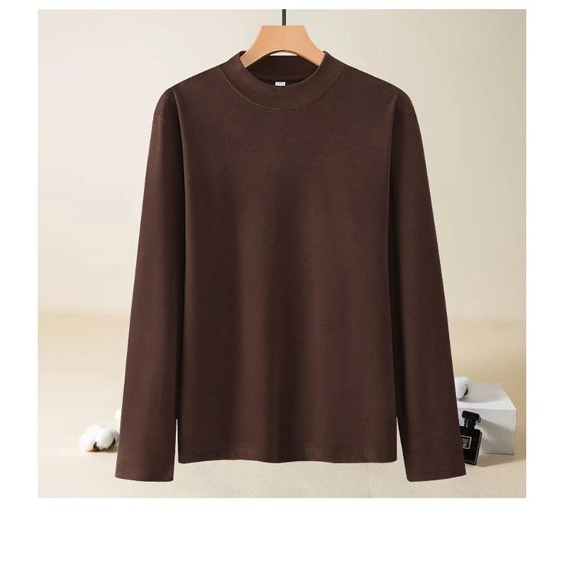 Unisex Autumn And Winter Warm Solid Color Long Sleeved Sweatshirt Base