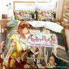 Kawaii Atelier Ryza Bettwäscheset Einzelbett Twin Full Queen King Size Bettset Erwachsene Kind Schlafzimmer Bettbezugsets Mädchen Anime Bett