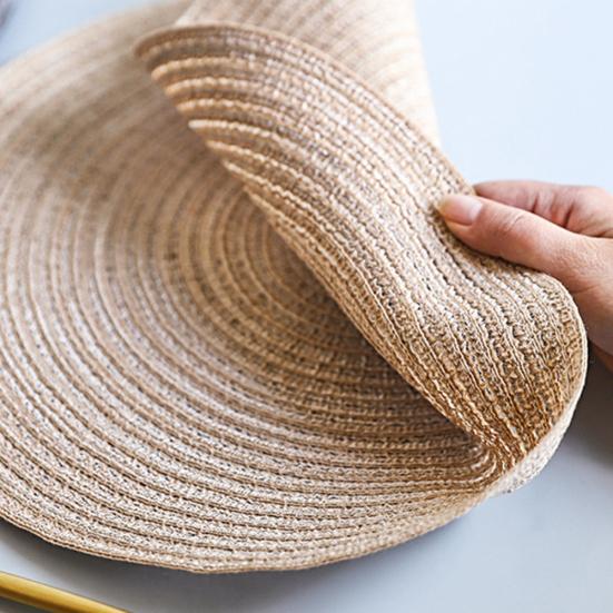 Round Cup Coasters Heat Insulated Bowl Plate Mat Non-slip Table Placemat Decor