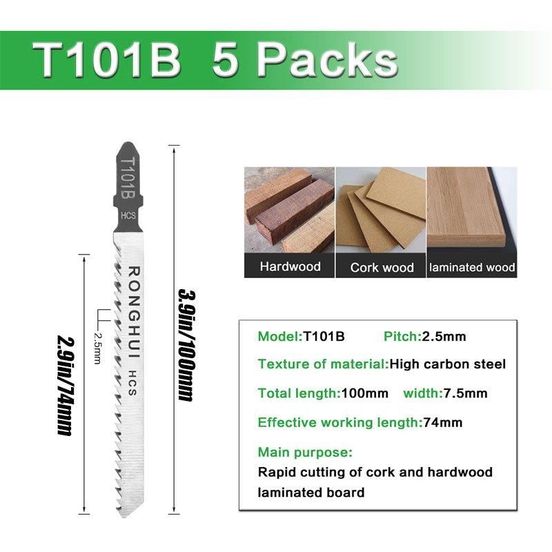 Premium Woodworking Curved Saw Blade- Stainless Steel Jigsaw Blades with Teeth for Fine Cuts