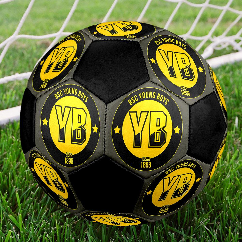 Pallone da Calcio BSC YB Misura 5 Colorato Cucito a Macchina PVC Pronto per la Competizione Resistente Alto Rimbalzo
