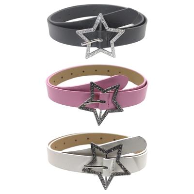 Women Jeans Belt Exquisite Western Star-Buckle Impressive Cowboy Style