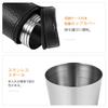 NUOLUX 4-Piece Stainless Steel Shot Glass Set, 30ml/1 Oz, Travel/Portable Whiskey Cups, Mini Glasses, Stylish Storage Case Included