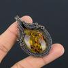 Baltic Amber Pendant, 999 Copper Wire Wrapped Gemstone Jewelry, Handmade Pendant For Mother Day