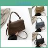 Chic 2024 Women's Korean Style Vintage Solid Color Small Crossbody Bag Pu Handbag