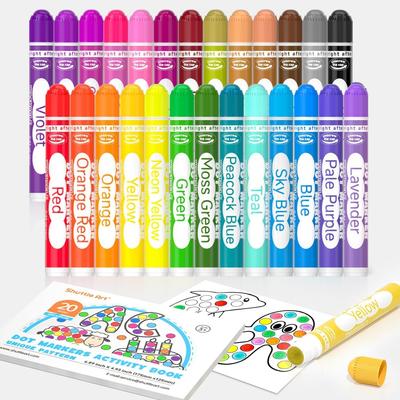 Dot Marker Color Set with Coloring Dot for and Art Perfect for School Entrance Gifts Pens, 26-Color (12ml Each), Pages, Kids' Markers,