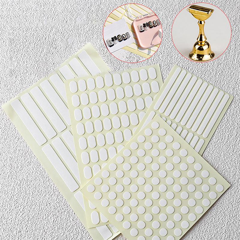 Striscia Ovale Adesivo per Unghie Supporto per Unghie Nastro Biadesivo per Espositore per Unghie Finte Strumento Supporto per Esposizione Punte Manicure