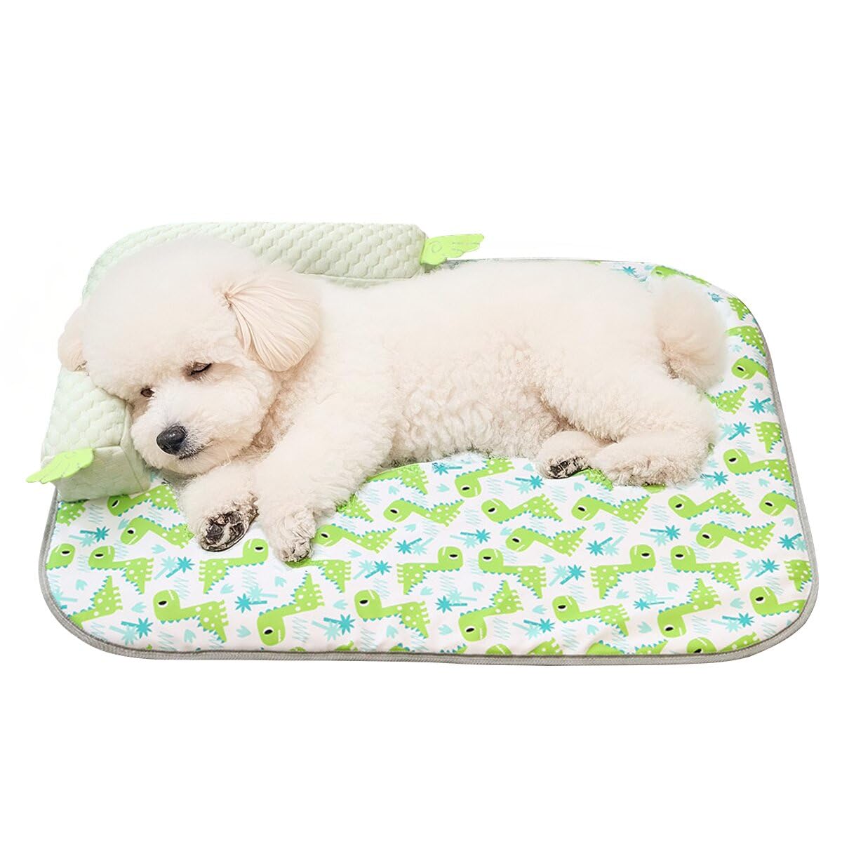 

Кровать для собаки кошки Летний охлаждающий коврик Охлаждающий коврик Коврик для питомца Летняя подушка в комплекте Складной Водонепроницаемый Прохладный коврик Прохладная простыня Дышащий Ручная стирка Легко чистить зелёный