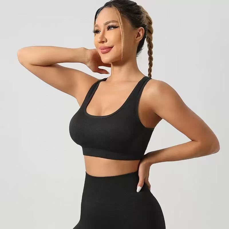 Women S Seamless Halter Neck Sports Bra Comfortable Supportive