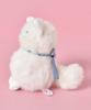 Bleu Bleuet Fluffy Cat Plush Stuffed Animal Toy, Mascot, Soothing, (White)