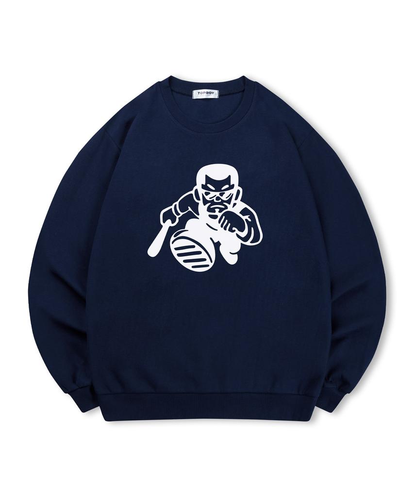 TOPBOY [Non-Fleece Or Fleece] Gorilla Print Sweatshirt (C Type)