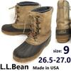 USED/L.L.Bean Leather Hunting Boots 9 27 Brown USA 70s-80s?
