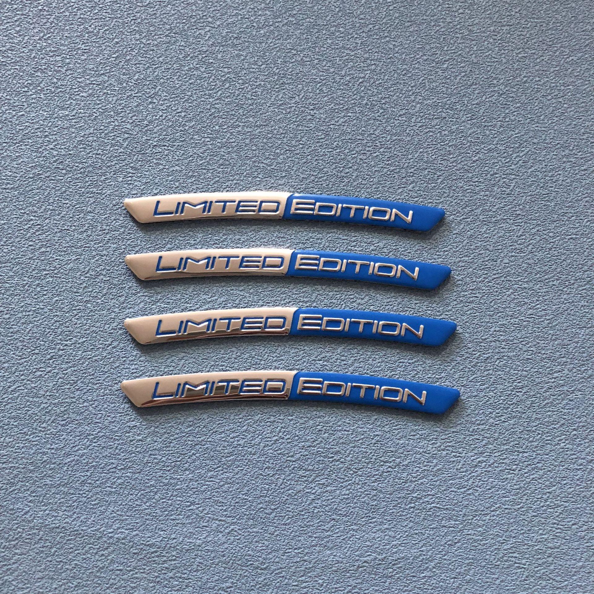 

4pcs/set Aluminium Limited Edition Wheel eyebrow Alloy Sport Emblem Car Wheel Hub Stickers For Universal Car Accessories