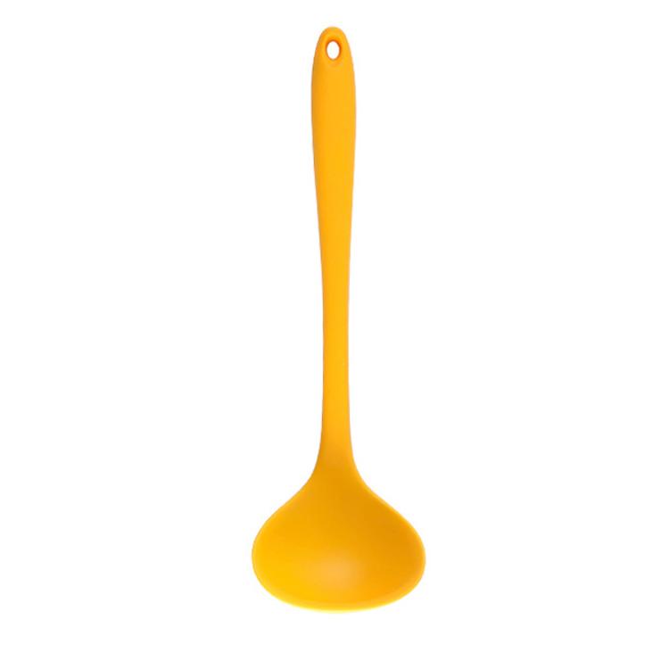 Long Handle Silicone Soup Spoon Large Ramen Noodles Tablespoons Pot Porridge Ladle Scoop Kawaii Japanese Kitchen Utensils