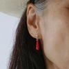 Drop Coral Earring