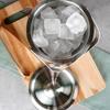 Steel Thermal Ice Cube Bucket Thermos Ice Container + Tongs