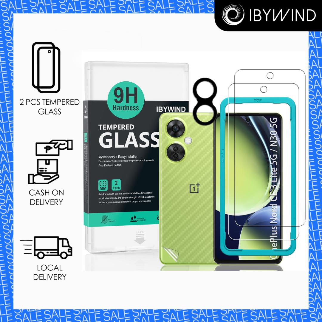 

OnePlus Nord CE 4 Lite / CE 3 Lite 5G Tempered Glass by IBYWIND – 9H Hardness, Anti-Scratch, Bubble-Free, HD Clear CE 3 Lite