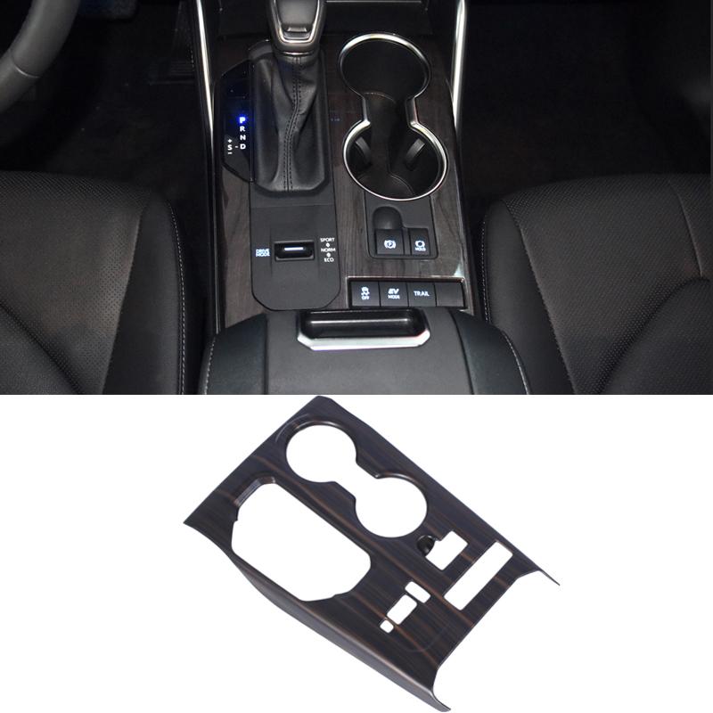For Toyota Highlander Kluger  2022 Car Interior Peach Wood Decoration Gear Shift Knob Head Cover Trim