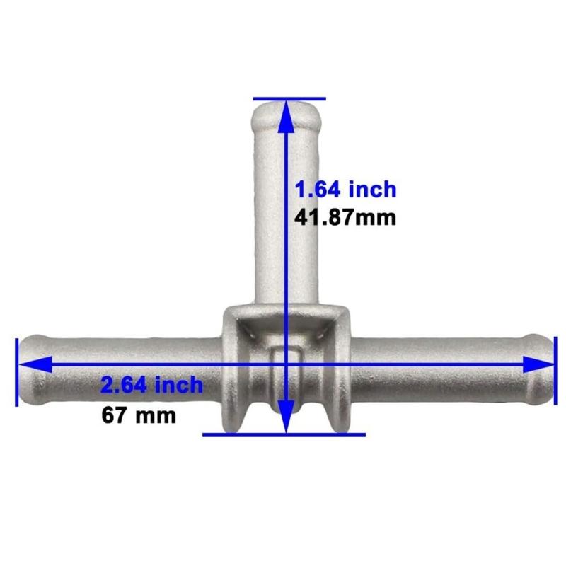 Hochtemperaturbeständiger Kühlmittelflanschadapter mit präzise konstruiertem Design N90693001 für Fahrzeugkühlungssysteme