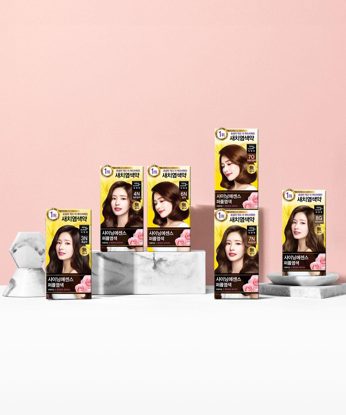 All New Shining Essence Hair Dye 100g 2 Packs dark brown