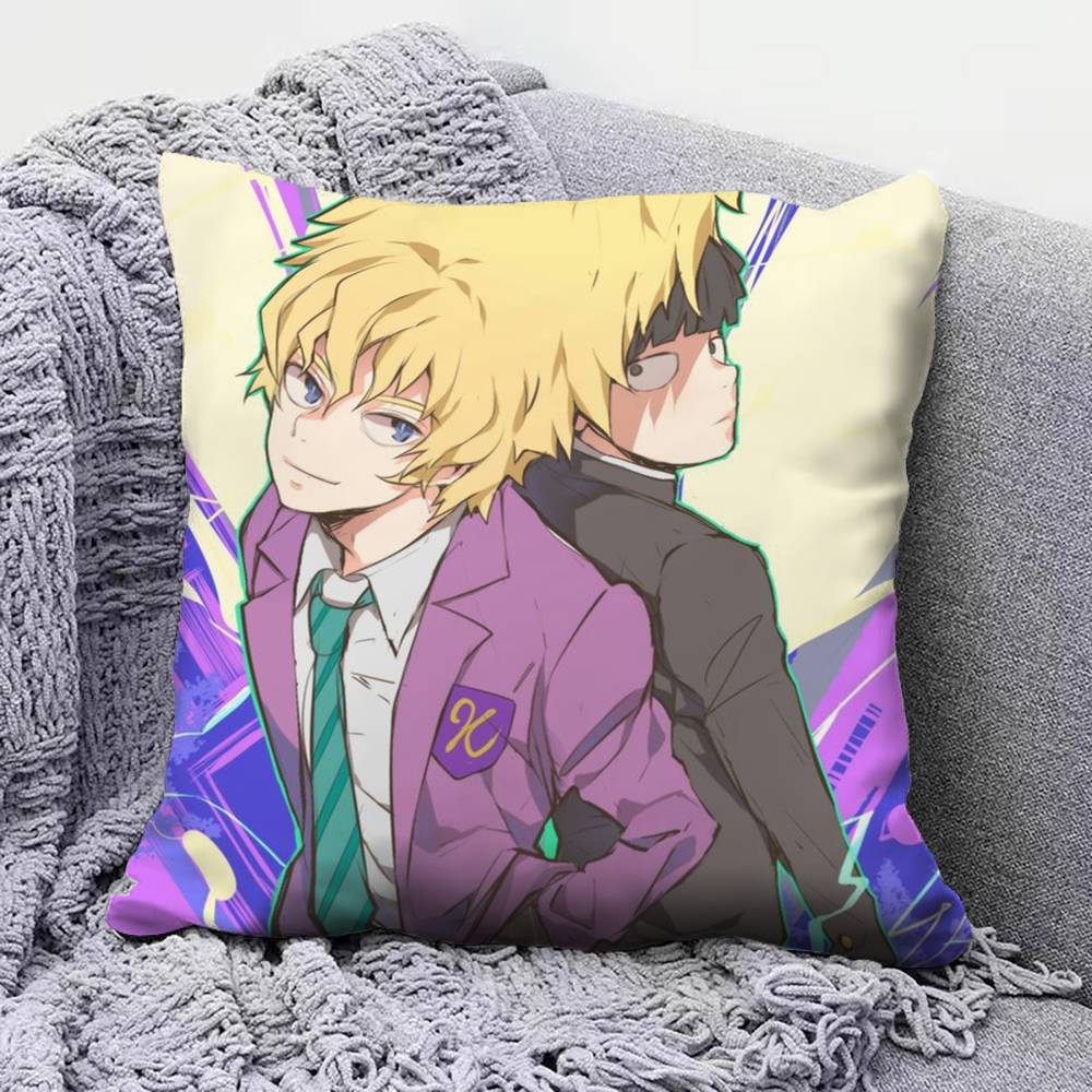 Mob Psycho  AAnime  Pillow Covers Home Sofa Cushion Covers and Aecorative Custom