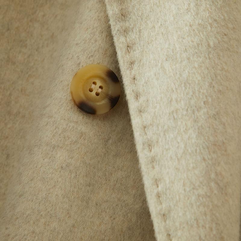 100% Wool Women Coat MODERN NEW SAGA Autumn Wool Long Coat Handmade Pea Coat Winter Warm Wool Long Jacket Overcoat