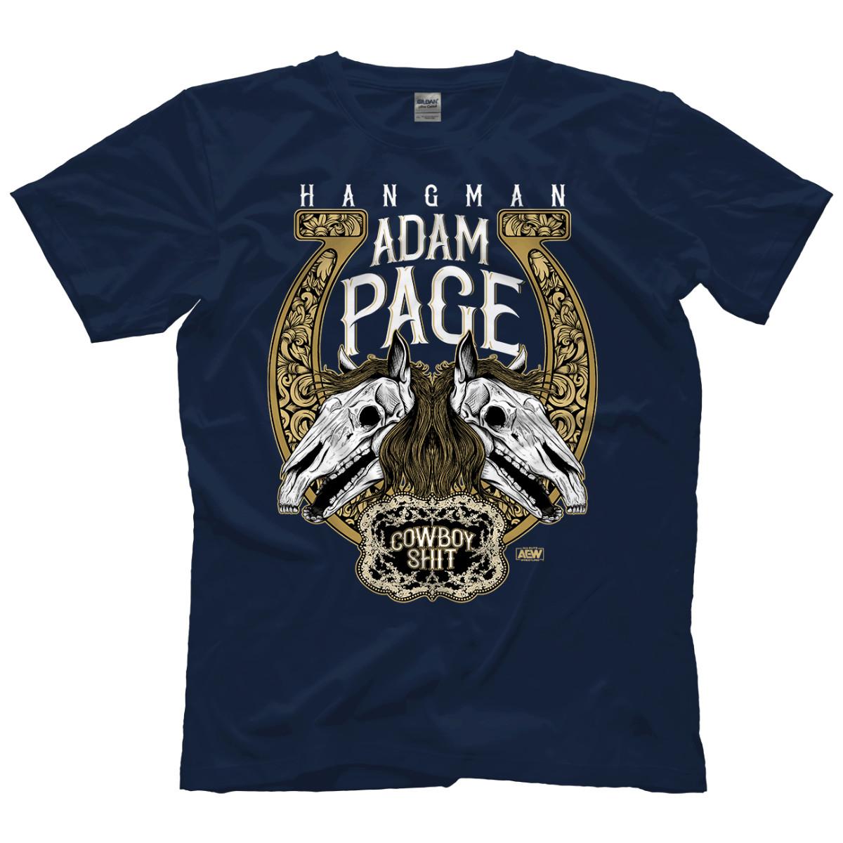 Hangman Adam Page - Golden Horseshoe AEW Official T-Shirt S разноцветный
