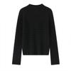 Lekasha Women's 100% Cashmere Knitted Sweater, Half-High Neck, Long Sleeve, Autumn/Winter Pullover