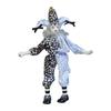 15'' Porcelain Clown Doll, Halloween Decoration, Table Figure Harlequin Doll for