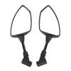 Universal Motorcycle Rear View Mirrors Shatter Proof 360 Deg Adjustable Wide View with M8 M10
