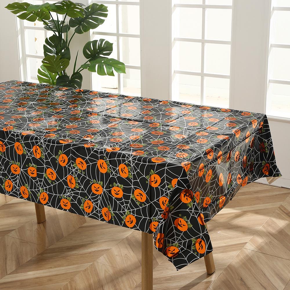 Halloween & Christmas Theme PEVA Tablecloth - Disposable Party Decor