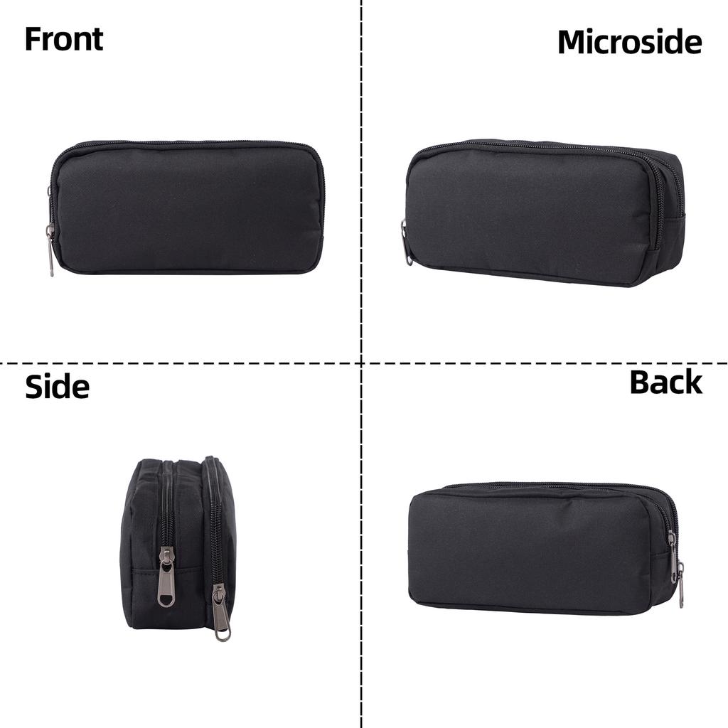 Boîte à fournitures scolaires double couche, Sac de rangement multifonctionnel imprimable pour papeterie, Trousse à crayons portable pour élèves du primaire et du secondaire