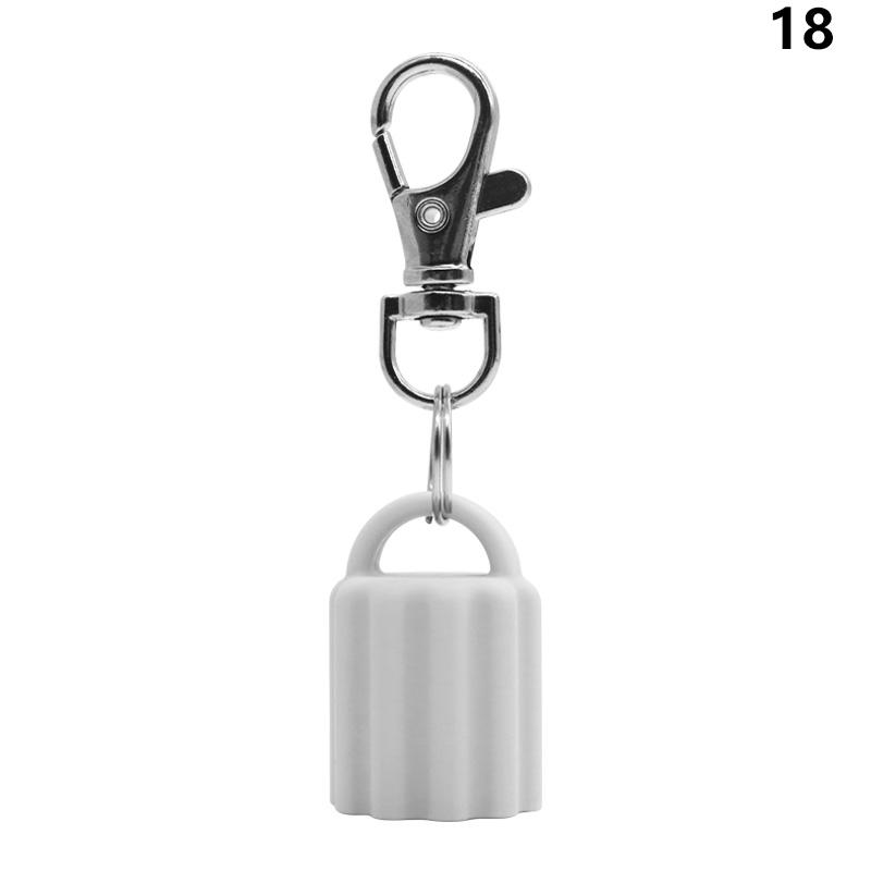 High Quality Practical Silicone Keychain Cap Portable Durable Holder Keychain Compatible For Lip Balm Lipstick Storage Cap