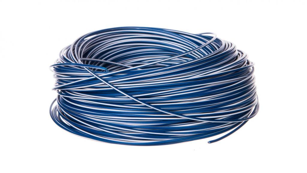 Cavo di installazione H05V-K 0.5 blu scuro con striscia bianca 4510921 /100m/