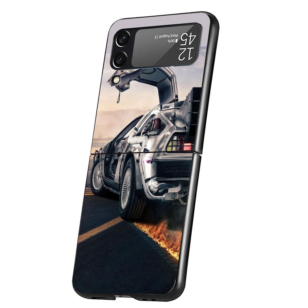 

Back To The Future TV Cover Phone Case For Samsung Galaxy Z Flip 7 6 5 4 3 5G Flip7 Flip6 Flip5 Flip4 Flip3 Black Fundas Shell G Samsung Z Flip 6