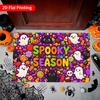 Wipe Your Paws Halloween Door Rug Cute Black Cat Pumpkin Front Entryway Carpet Autumn Leaves Patio Bedroom Floor Decoration