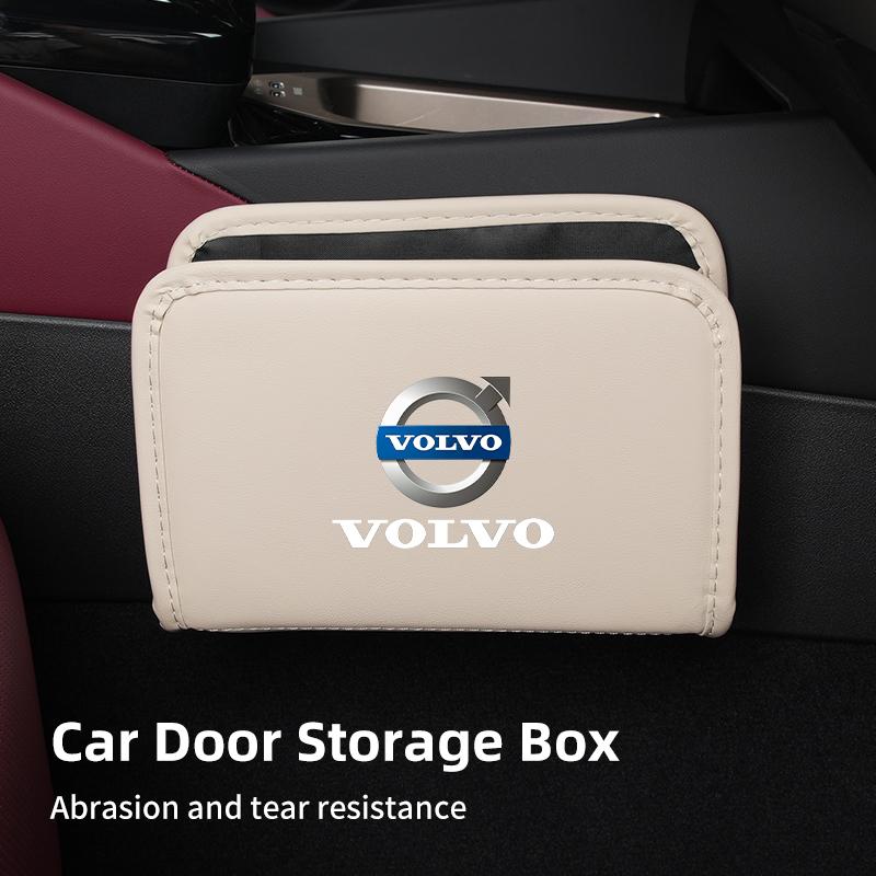 Car Door Storage Box Phone Pocket Hanging Organizer For Volvo V40 XC70 V70 V60 V50 S80 S40 AWD V90 S90 XC60 C30 T6 S60 C70 XC40