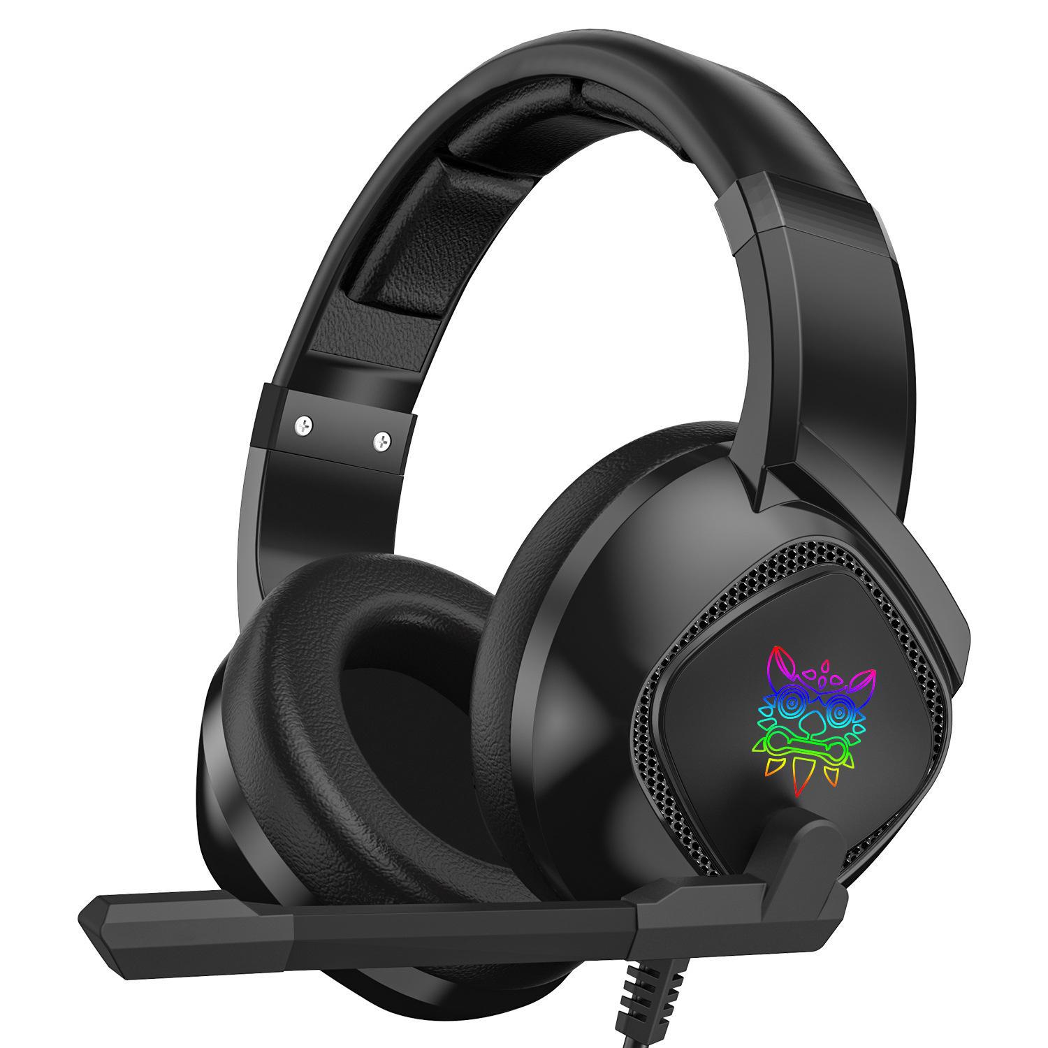 

ONIKUMA K19 Wired Gaming Headset for PC, PS4, and More RGB + audio cable чёрный