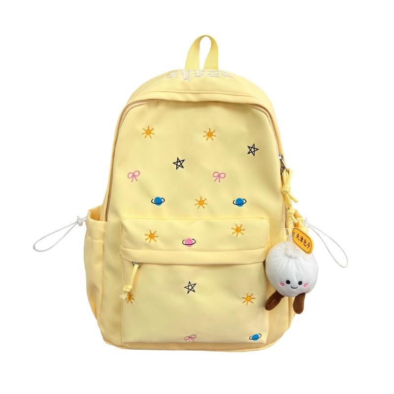 Schoolbag Junior High School Girl School Bag Cute Ins Backpack High School Student Large Capacity Japanese Backpack Star College Student