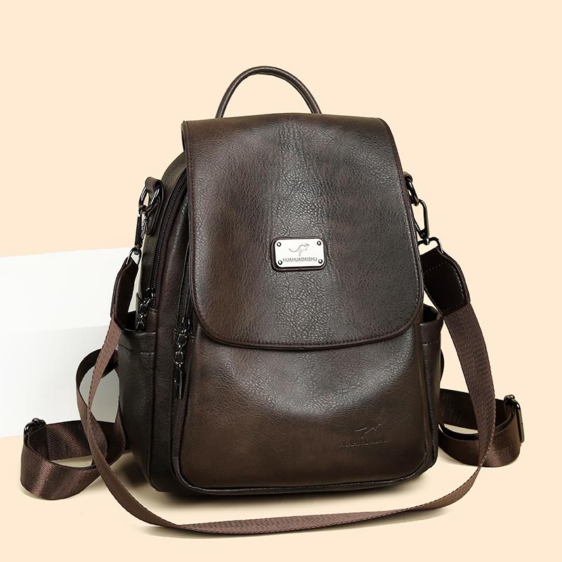 PU Backpack Women's Bag Large Capacity Travel Backpack