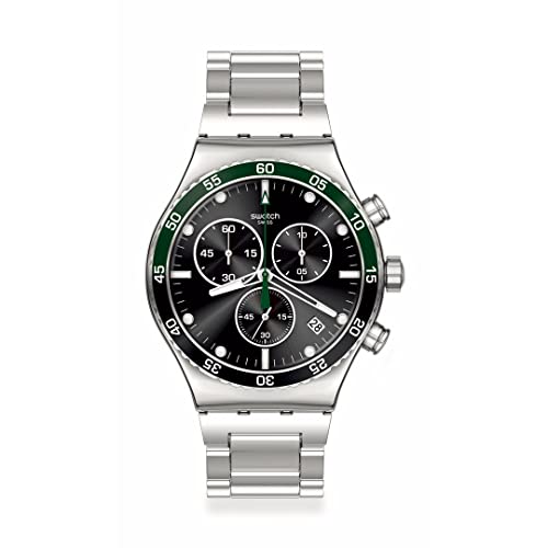 [Swatch] Watch Dark Green New Irony Chrono YVS506G Gray Dark Green