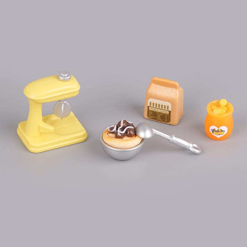 Doll House Mini Blender Simulation Egg Beater Baking Props Play House Food Game Kitchen Cooking Model Ornament